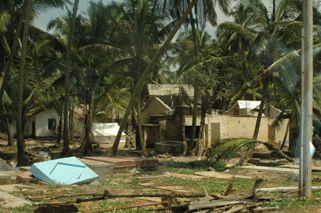 A view of destruction