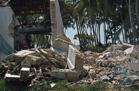 Destruction in Hambantota
